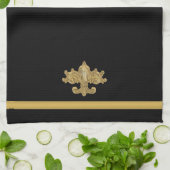 Serviette de cuisine d'antiquités Fleur de Lis (Plié)