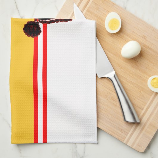 Serviette de cuisine d'Appetit d'os des anges de (Quart Plié)