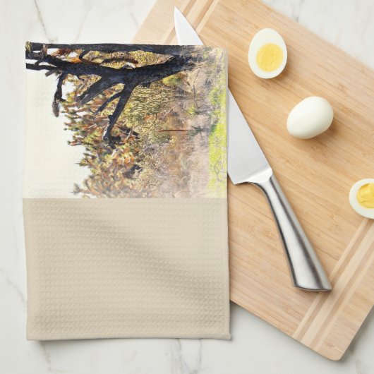 Serviette de cuisine d'arbre de Joshua (Quart Plié)