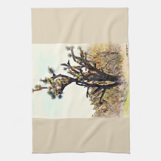 Serviette de cuisine d'arbre de Joshua (Vertical)