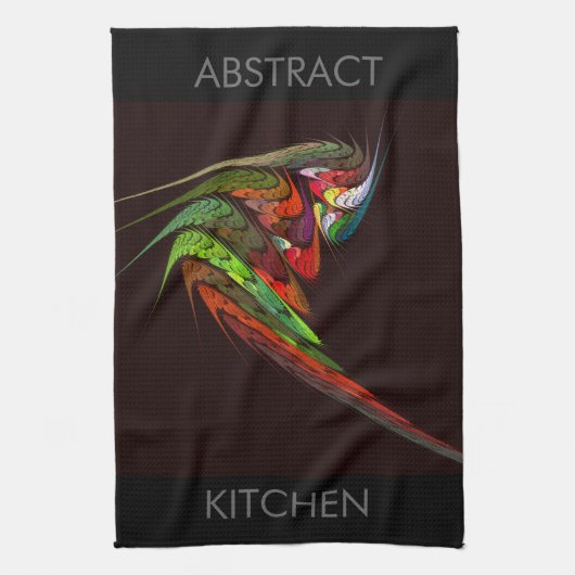 Serviette de cuisine d'art Abstrait Chameleon (Vertical)