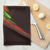 Serviette de cuisine d'art Abstrait Chameleon (Quart Plié)