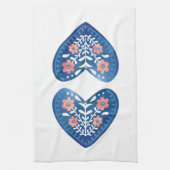 Serviette de cuisine d'art populaire scandinave (Vertical)