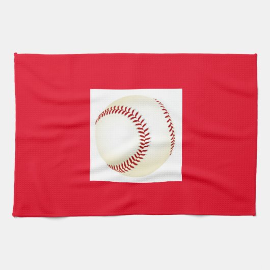 Serviette de cuisine de base-ball. (Horizontal)