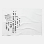 SERVIETTE de cuisine, de Bath ou de barre du POÈME (Horizontal)