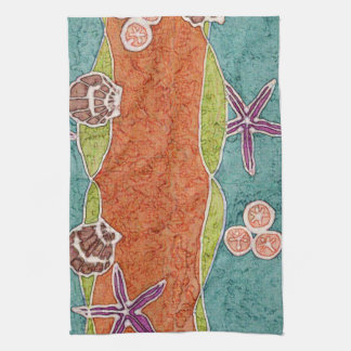 Serviette de cuisine de batik de coquillage