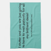 Serviette de cuisine de bégaiement (Vertical)