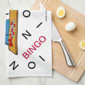 Serviette de cuisine de bingo-test (Quart Plié)