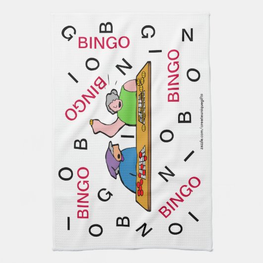 Serviette de cuisine de bingo-test (Vertical)