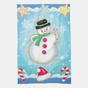 Serviette de cuisine de biscuit de bonhomme de
