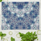 Serviette de cuisine de Bohème turquoise bleue de (Plié)