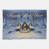 Serviette de cuisine de bonne année (Horizontal)