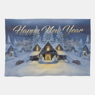 Serviette de cuisine de bonne année
