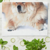 Serviette de cuisine de bouffe de heARTdog de (Plié)