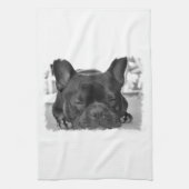 Serviette de cuisine de bouledogue français (Vertical)