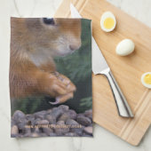 Serviette de cuisine de brunch d'écrou (Quart Plié)