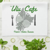 Serviette de cuisine de café d'Ulu de Snerk (Plié)