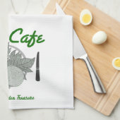 Serviette de cuisine de café d'Ulu de Snerk (Quart Plié)