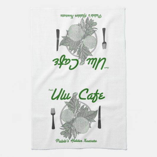 Serviette de cuisine de café d'Ulu de Snerk (Vertical)