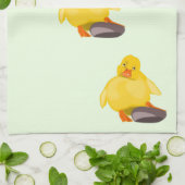 Serviette de cuisine de canard jaune - Choisissez (Plié)