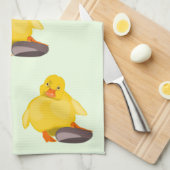 Serviette de cuisine de canard jaune - Choisissez (Quart Plié)