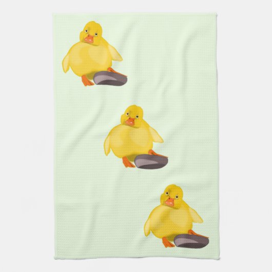 Serviette de cuisine de canard jaune - Choisissez (Vertical)