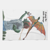 Serviette de cuisine de cerf-volant de dragon (Horizontal)