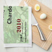 Serviette de cuisine de Chardonnay de vignobles de (Quart Plié)