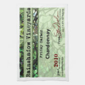 Serviette de cuisine de Chardonnay de vignobles de (Vertical)
