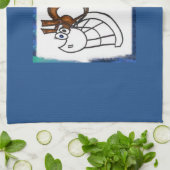 Serviette de cuisine de cheval de peinture de (Plié)