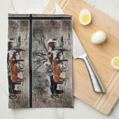 Serviette de cuisine de chevaux de Wickenburg (Quart Plié)