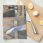 Serviette de cuisine de chèvre (Quart Plié)