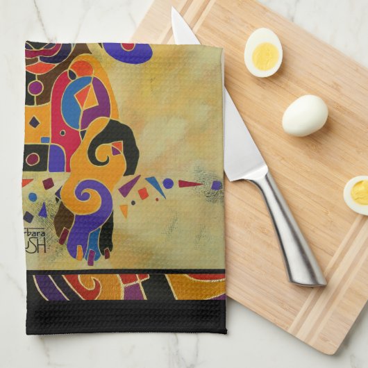 Serviette de cuisine de chien (Quart Plié)