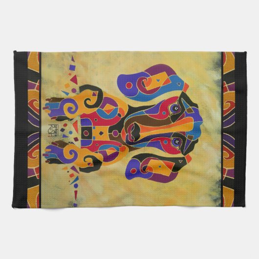 Serviette de cuisine de chien (Horizontal)