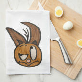 Serviette de cuisine de chien de JMCDesign 16" x (Quart Plié)