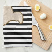 Serviette de cuisine de chien de Terre-Neuve (Quart Plié)