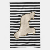 Serviette de cuisine de chien de Terre-Neuve (Vertical)