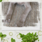 Serviette de cuisine de chiot de Weimaraner (Plié)