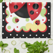 Serviette de cuisine de coccinelle (Plié)