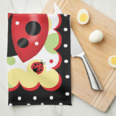 Serviette de cuisine de coccinelle (Quart Plié)