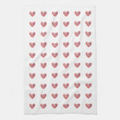Serviette de cuisine de coeur scandinave (Vertical)