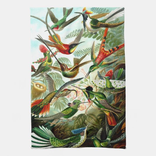 Serviette de cuisine de colibris (Vertical)