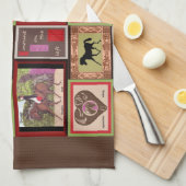 Serviette de cuisine de collage de cheval de dress (Quart Plié)