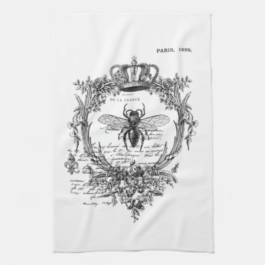 Serviette de cuisine de collection française Queen (Vertical)
