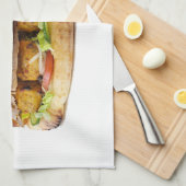 Serviette de cuisine de conception "de (Quart Plié)