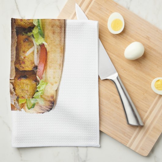 Serviette de cuisine de conception "de (Quart Plié)