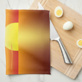Serviette de cuisine de coucher du soleil (Quart Plié)
