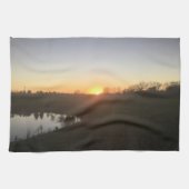 Serviette de cuisine de coucher du soleil (Horizontal)