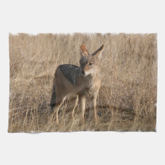 Serviette de cuisine de coyotes de bébé (Horizontal)