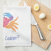 Serviette de cuisine de crabe (Quart Plié)